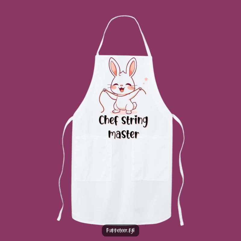 Funny Rabbit Puppet Master Apron: For the Chef Who Controls Everything Gift
