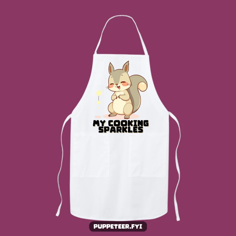 Funny Squirrel Orb Apron - Giggling Chef for Magical Kitchen Fun