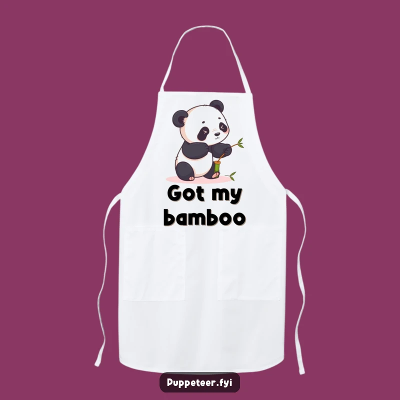 Funny Panda Puppet Apron: Cook with Fun Using Playful Panda's Skills!