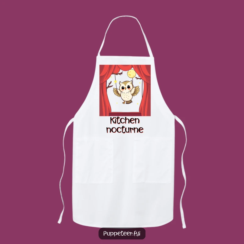Creative Owl Puppet Master Apron: Cooking with Moonlight!