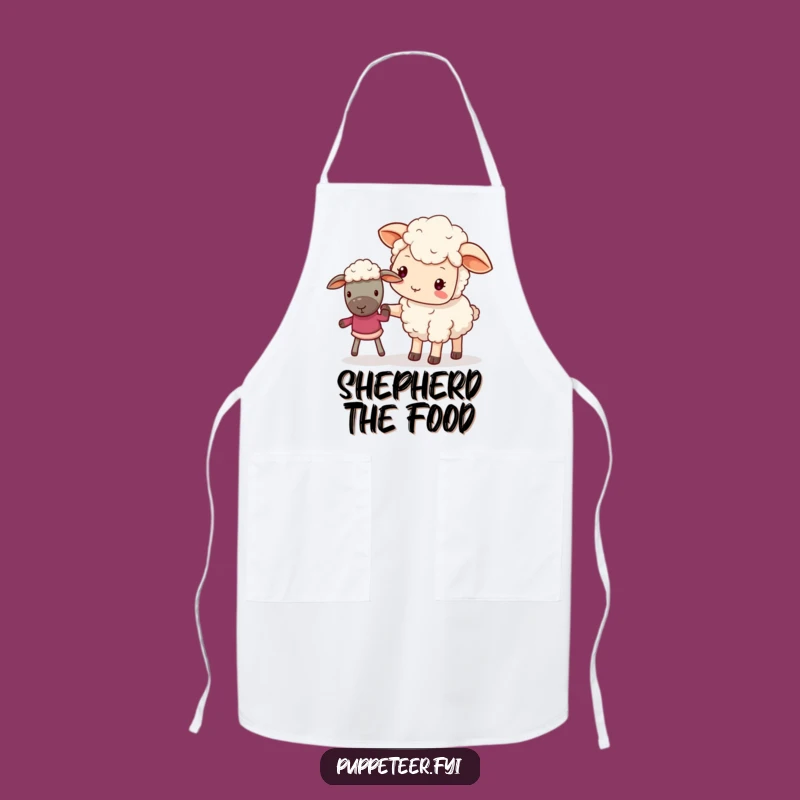 Funny Guiding Sheep Apron: Cook with Kindness with This Kawaii Kitchen Wear