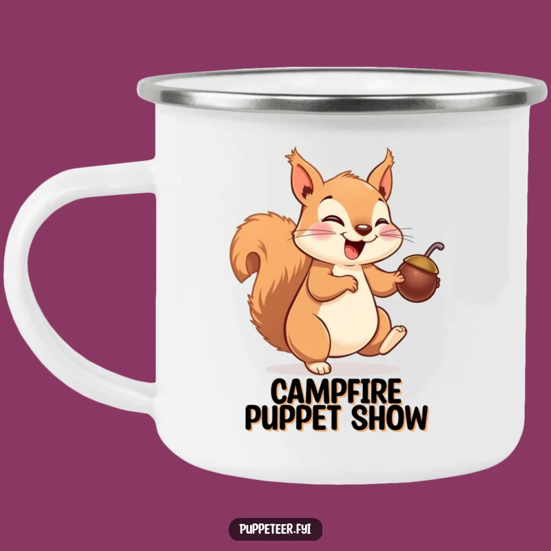 Funny Squirrel Camping Mug: Giggling Puppet Fun for Outdoor Funny Gifts