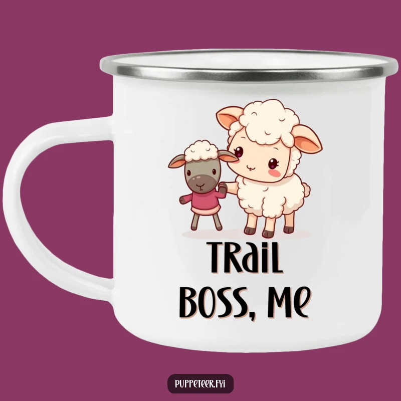 Funny Guiding Sheep Camping Mug: Lead Your Adventures with This Kawaii Mug