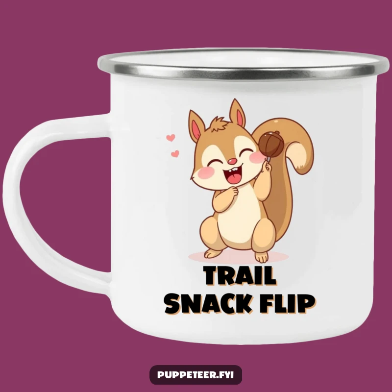 Nutty Squirrel Puppet Camping Mug: Acrobatic Adventures!