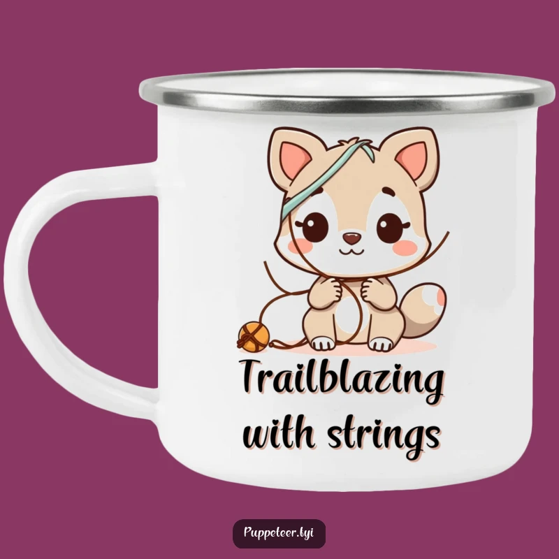 Funny Animal Inventor Camping Mug - Curious Strings Experiment Outdoor Gift