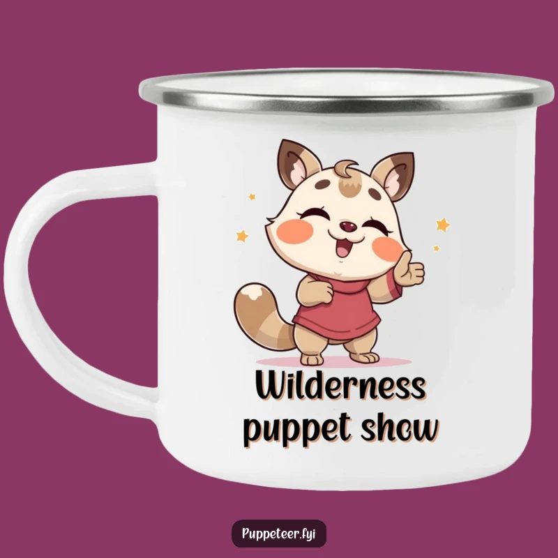 Funny Giggling Animal Campfire Mug - Hilarious Outdoor Puppet Gift