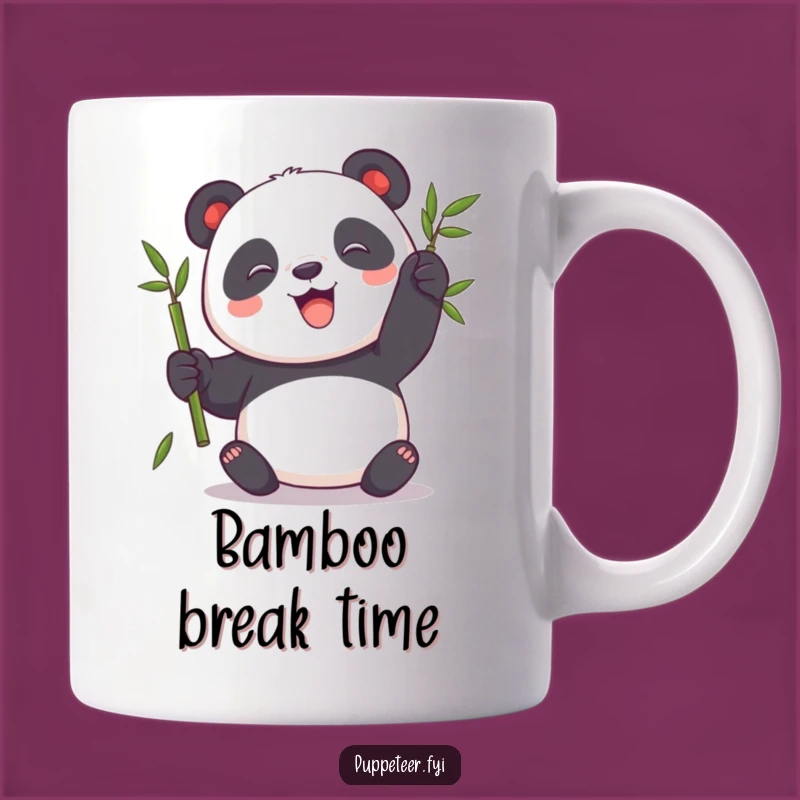 Funny Panda Puppet Master Mug: Playful Bamboo Toy Fun, Adorable Gift