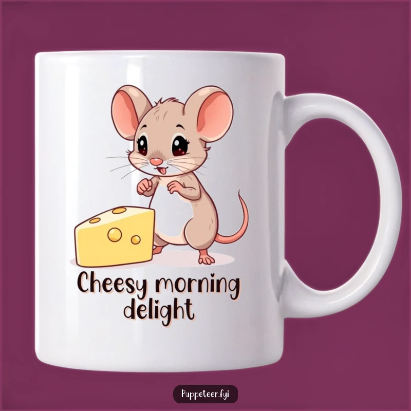 Funny Mouse Puppet Master Mug: Determined Chef Mouse, Whimsical Gift