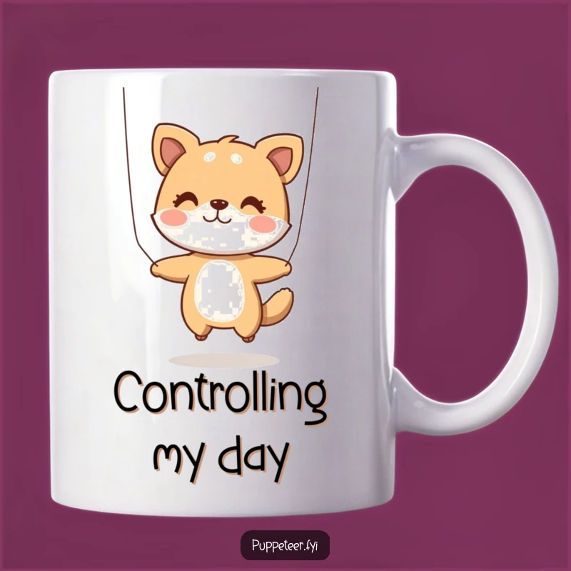 Funny Animal Puppet Master Mug: Playful Strings - Hilarious Gift!