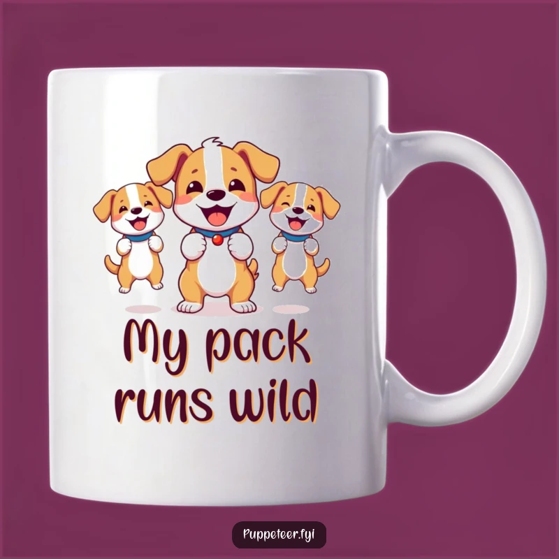 Funny Bouncy Dog Puppet Master Mug: A Hilarious Gift for Playful Pups