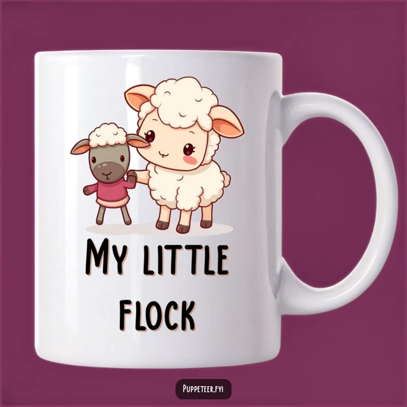 Funny Guiding Sheep Mug: A Cute Kawaii Gift for Gentle Leaders