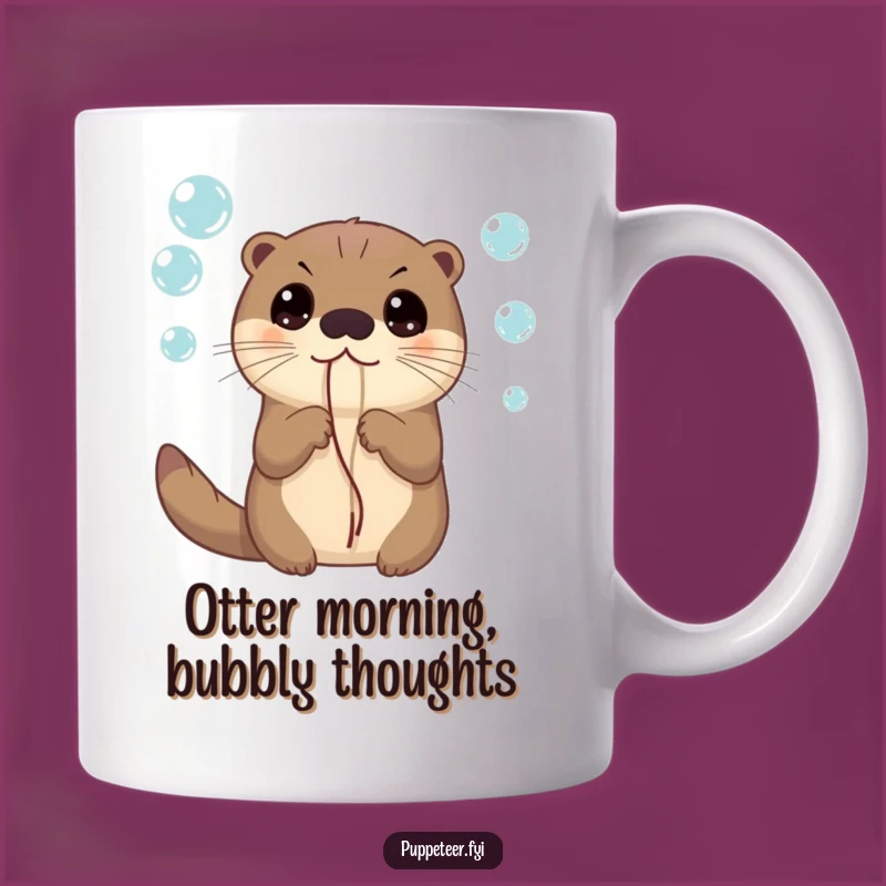 Funny Otter Bubbles Mug: Hilarious Gift for Curious Souls and Dreamers