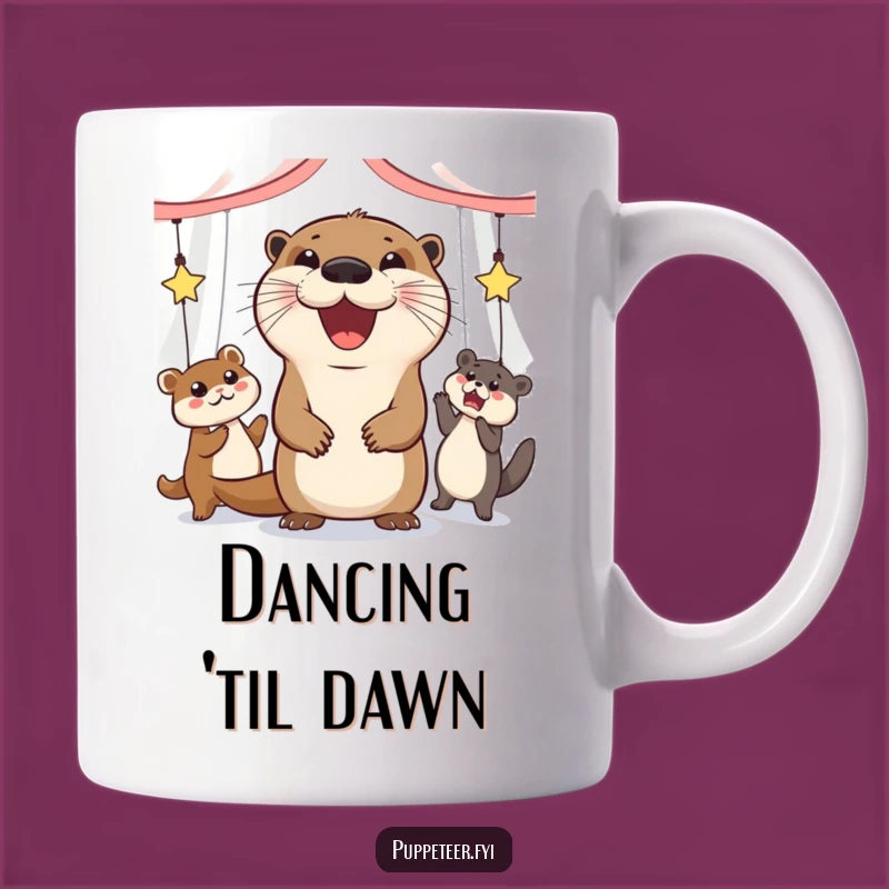 Funny Otter Puppet Dancer Mug: A Hilarious Gift for Joyful Performers