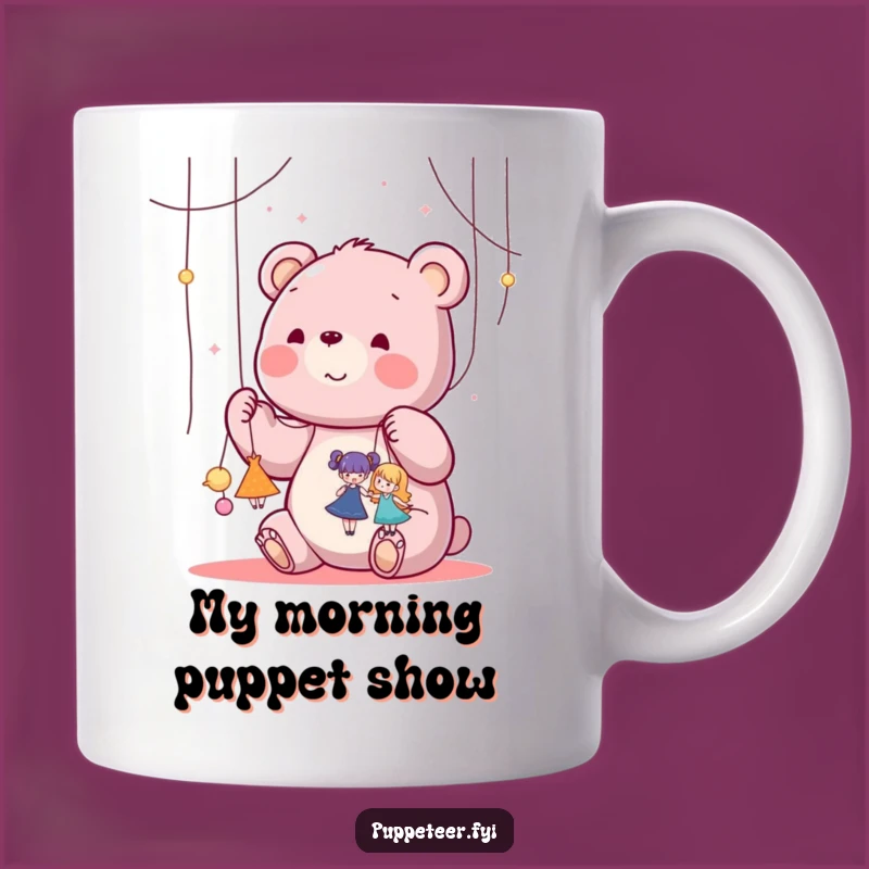 Funny Puppet Master Bear Mug - Hilarious Control Freak Gift!