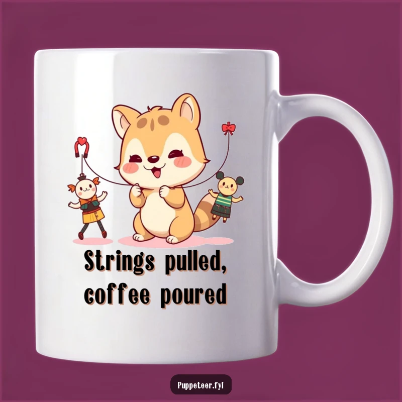 Funny Puppet Master Mug - Cute Animal Toy Dancer Funny Gift