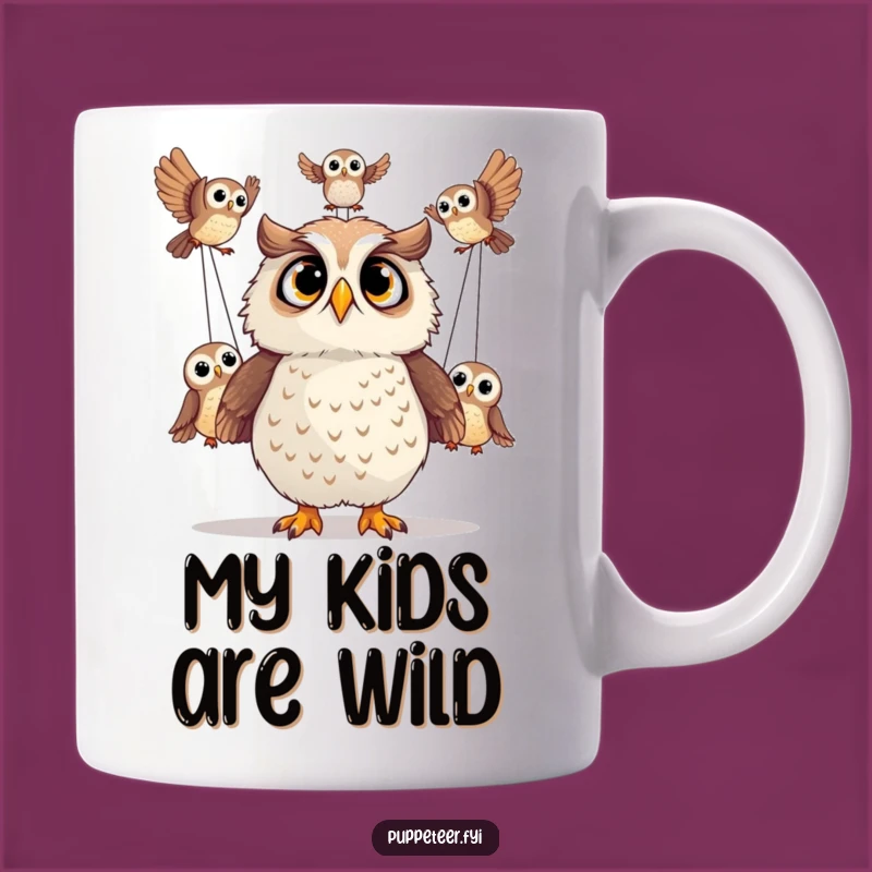 Funny Surprised Owl Acrobatics Mug: A Hilarious Gift for Watchful Spectators