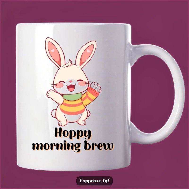 Funny Rabbit Sock Puppet Mug: Giggle Along with Playful Fun, A Hilarious Funny Gift!