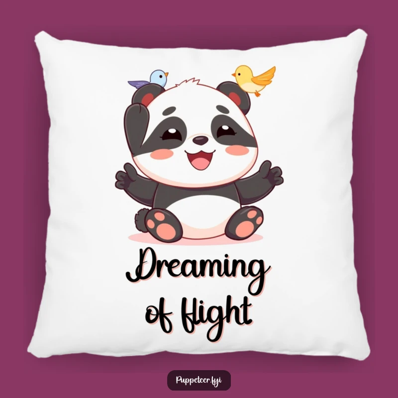 Funny Panda Bird Puppet Pillow: Comfy Cheer for Your Space