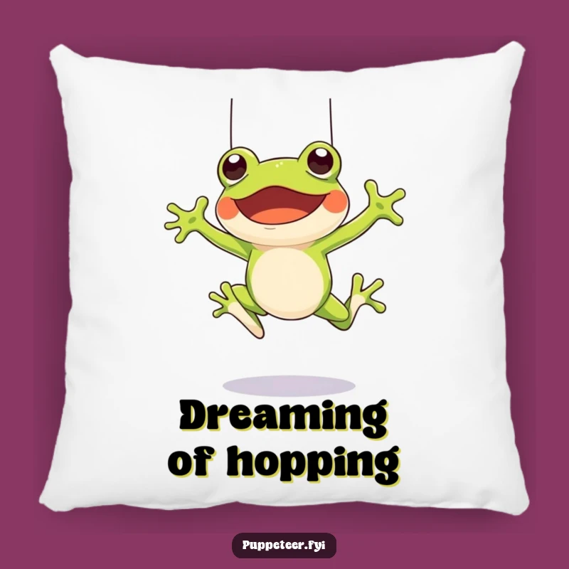 Funny Frog Puppet Master Pillow: Cozy Comfort for Playful Moments