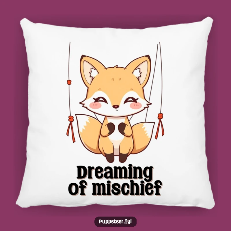 Funny Graceful Fox Pillow - Cozy Whimsy Comfort!