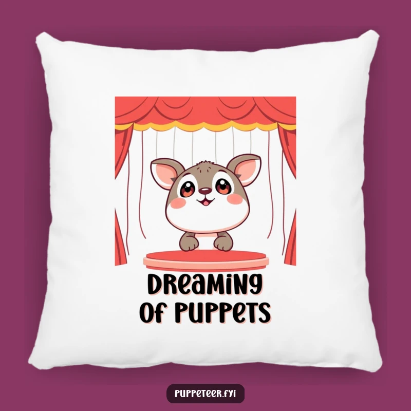 Funny Happy Animal Puppet Lover Pillow - Soft & Comfy Show Decor Gift