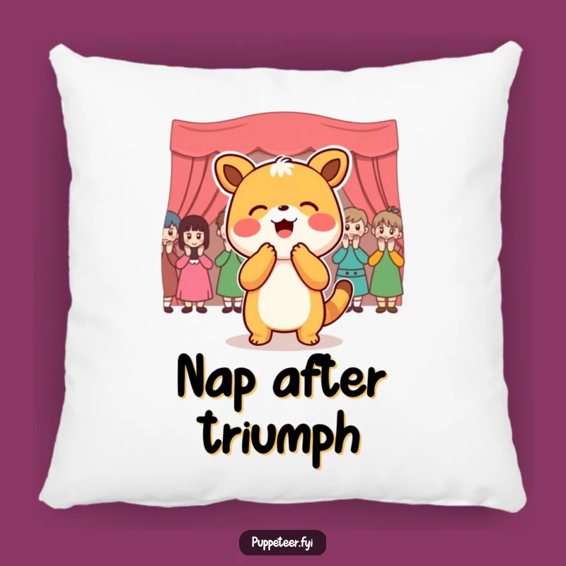 Funny Animal Applause Pillow - Joyful Bowing Puppet Audience Comfort Gift