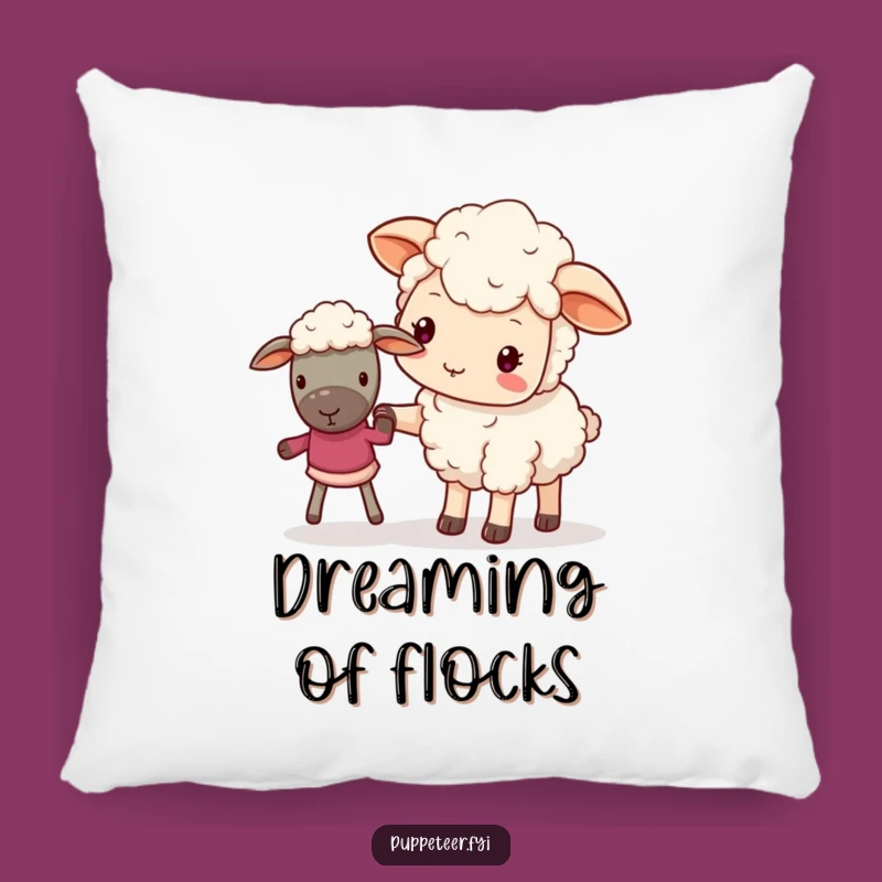 Funny Guiding Sheep Pillow: Snuggle Up with This Gentle Kawaii Cushion