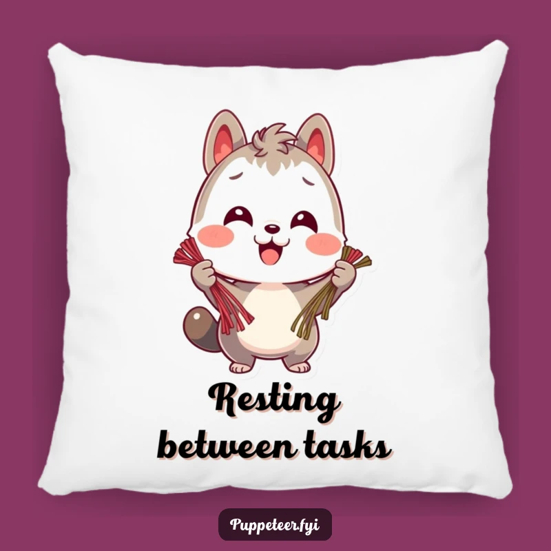 Funny Organized Pillow - Cheerful Animal Multi-Tasker Decor for Comfort Gift