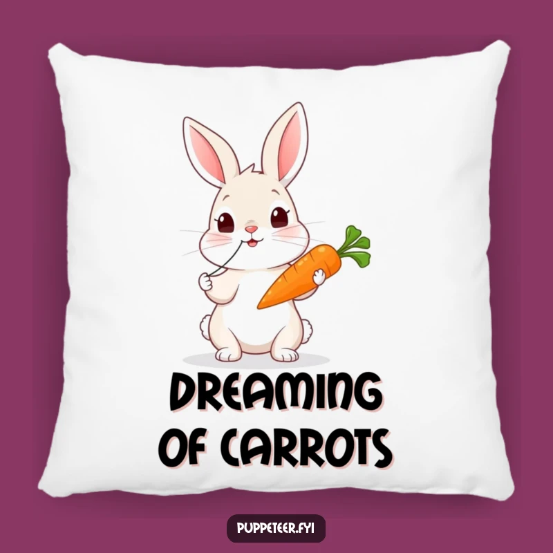 Funny Rabbit Carrot Puppet Pillow: Curious Tugger, Wiggling Carrot Comfort, Cozy Funny Gift