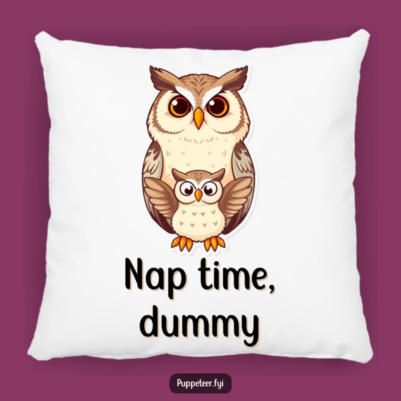 Funny Owl Puppet Pillow: Cozy Up with This Amusing Owl's Hilarious Comfort!
