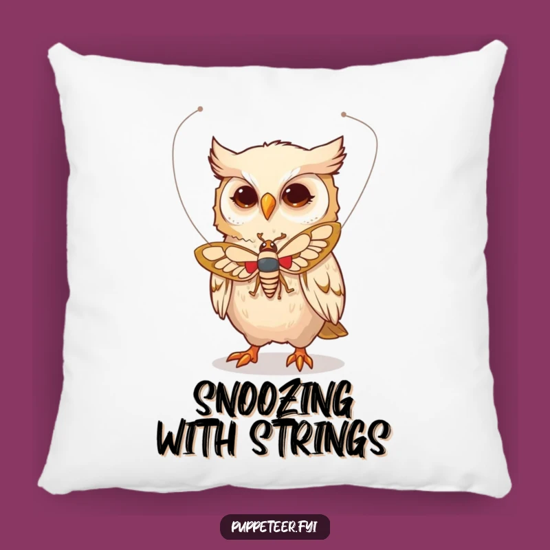 Funny Owl Moth Puppet Pillow: Cozy Comfort for Whimsical Nights