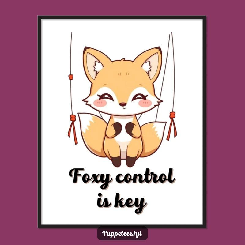 Funny Graceful Fox Print - Instant Whimsical Art!