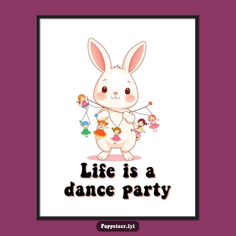 Funny Rabbit Doll Master Print - Instant Dance Art!