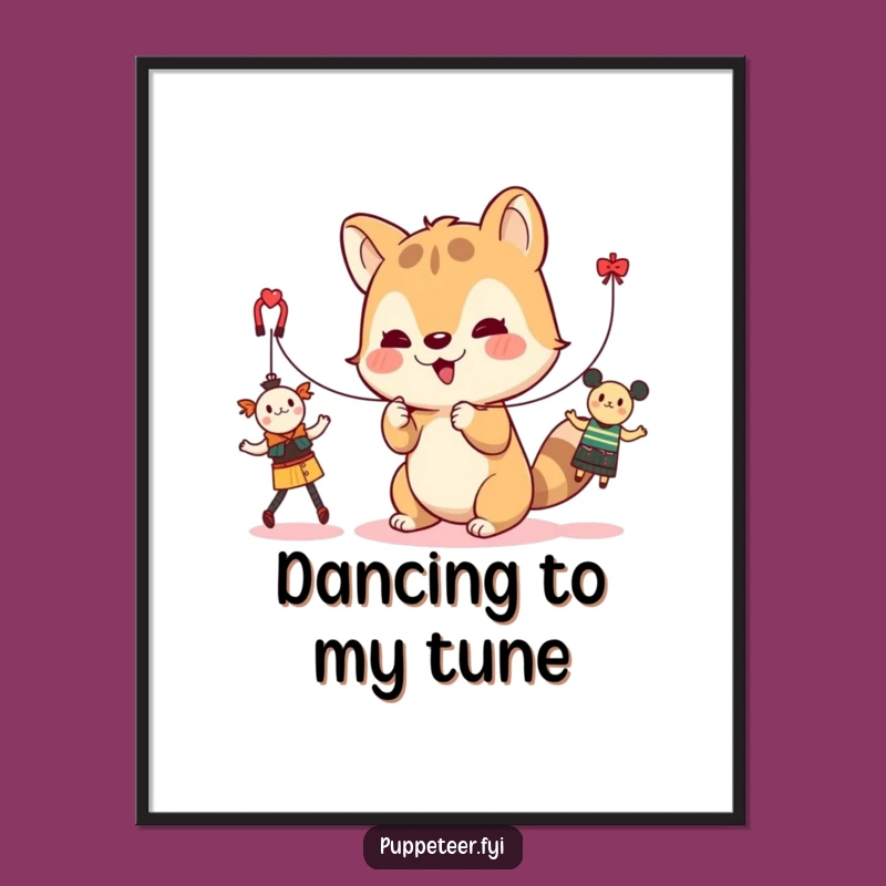 Funny Toy Dance Art Print - Instant Download Cute Animal Decor Gift
