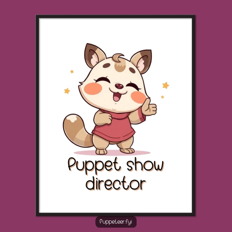 Funny Giggling Animal Puppet Show Digital Art - Hilarious Instant Download Gift