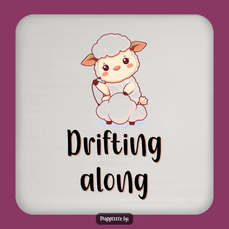 Funny Sheep Cloud Coaster: Protect Surfaces with Beaming Sheep's Art!