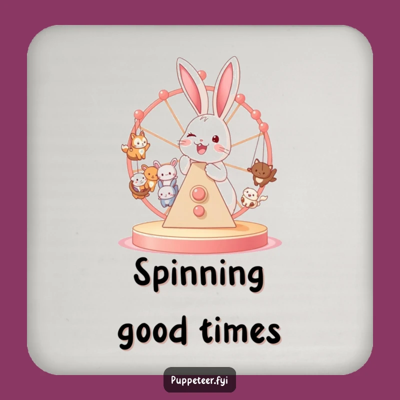 Funny Bunny Ferris Wheel Coaster: Joyful Puppet Protection Gift