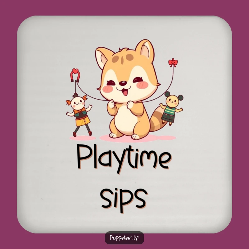 Funny Toy Dancer Coaster Set - Protect Surfaces with Cute Animal Art Gift