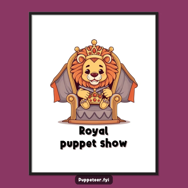 Grand Lion Puppet Master Poster: Royal Puppetry!