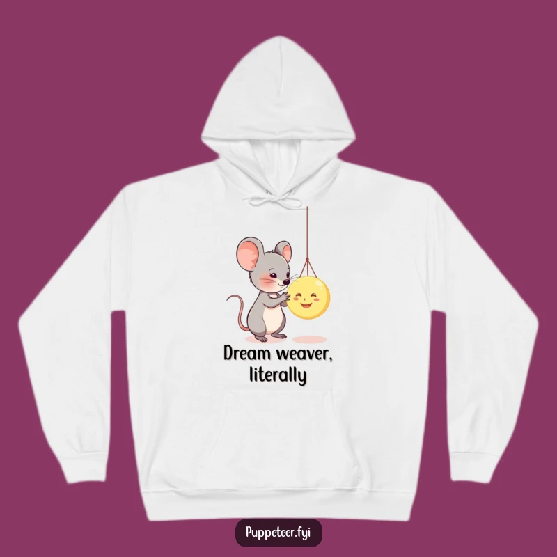 Cozy Funny Mouse Moon Puppet Hoodie: Warmth and Whimsy for You