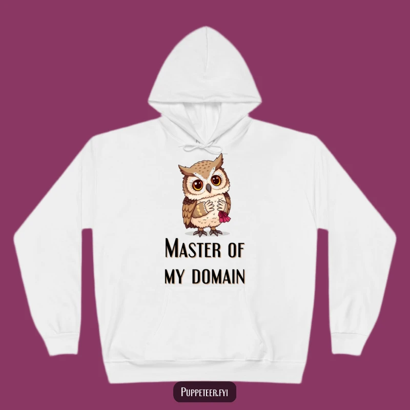 Cozy Funny Owl and Puppet Bow Hoodie: Warm Gifts for Actors