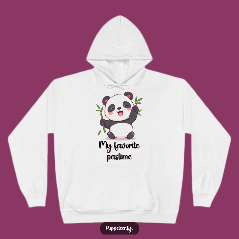 Cozy Funny Panda Hoodie: Playful Puppet Master Sweatshirt, Comfy and Cute Gift