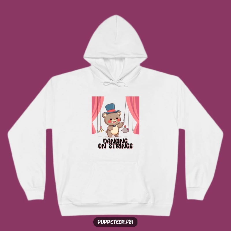 Funny Bear Puppet Master Hoodie: Cozy Cartoon Sweatshirt, Perfect Funny Gift