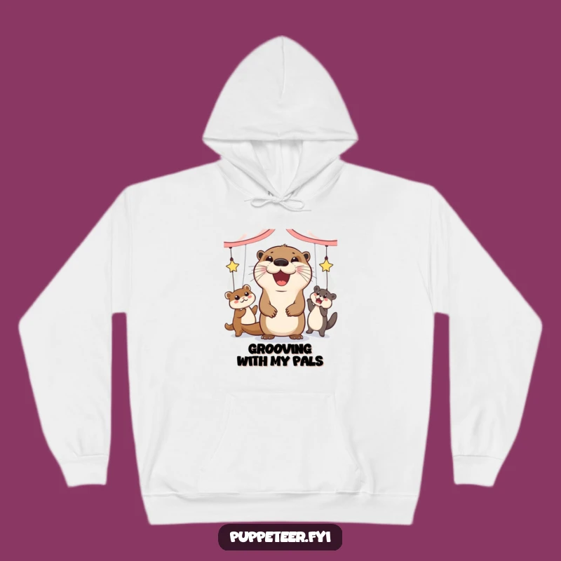 Funny Otter Puppet Dancer Hoodie: Cozy Up to Fun and Frolic