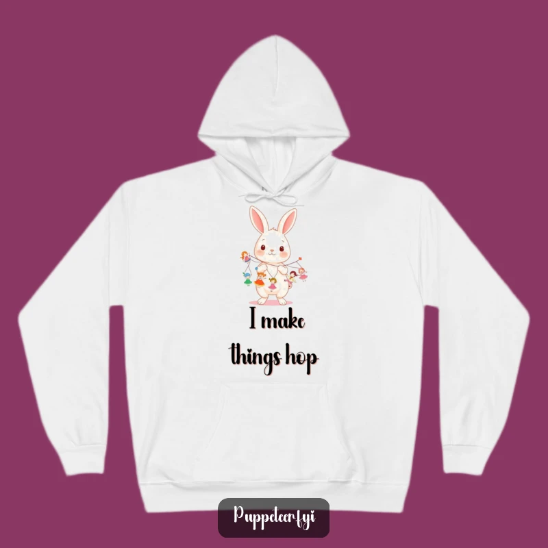 Funny Rabbit Doll Master Hoodie - Cozy Dance Vibes!