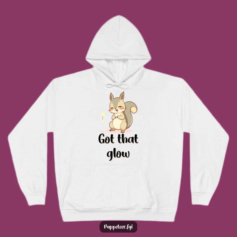 Funny Squirrel Orb Hoodie - Cozy Giggling Tail Wear for Fantasy Fans