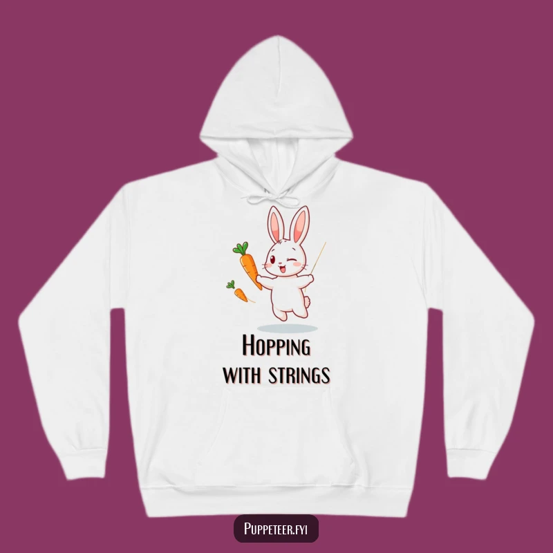 Cozy Rabbit Carrot Puppet Hoodie: Dance Party Ready!