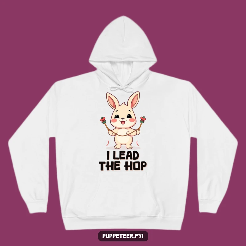Funny Rabbit Puppet Master Hoodie: Cozy Fun for All