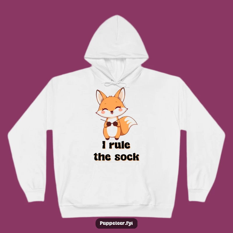 Funny Fox Sock Puppet Hoodie: Stay Cozy and Amused