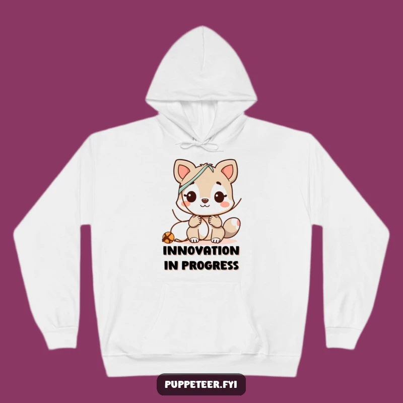 Funny Animal Explorer Hoodie - Curious String Combination Experiments Warm Gift